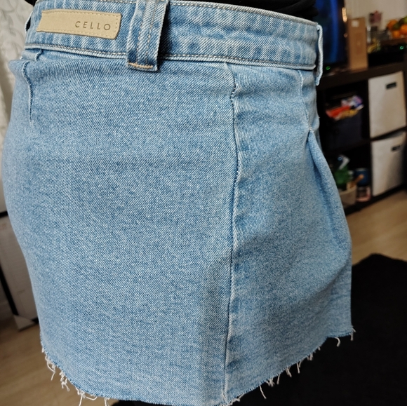 Jean ruffled skirt stretchy - Picture 5 of 6